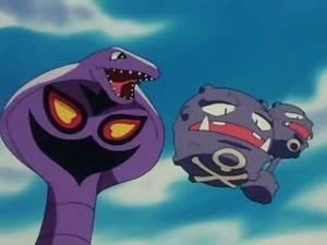 EP159 - Arbok de Jessie et Smogogo de James.png