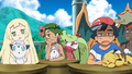 Goupix d'Alola (de Lilie), Shaymin (sauvage) et Sucreine (de Barbara)