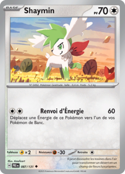 Shaymin (Écarlate et Violet Évolutions Prismatiques 087)