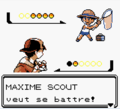 Un Pokémon empoisonné avec sa Pokéball colorée en noir