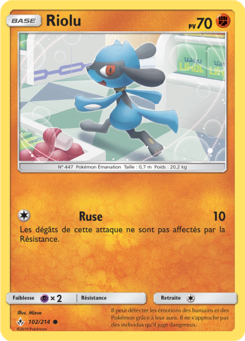 Riolu (Soleil et Lune Alliance Infaillible 102)