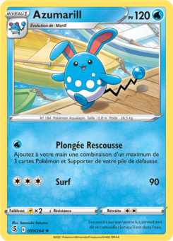 Azumarill (Épée et Bouclier Poing de Fusion 059)