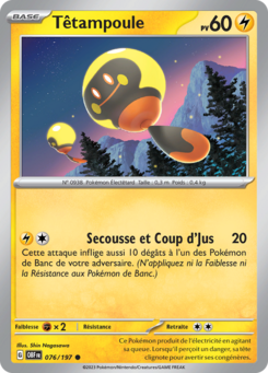Têtampoule (Écarlate et Violet Flammes Obsidiennes 076)