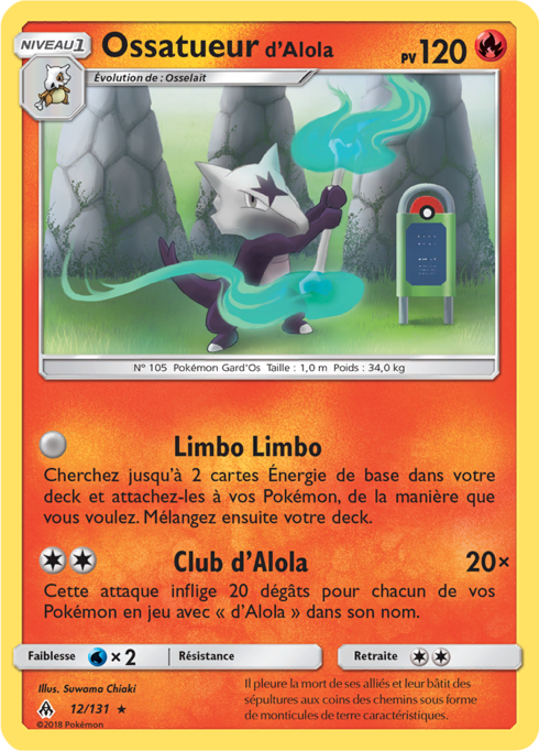 Carte Pokémon Lumière Interdite SM6 041/094 : Osselait main image 0