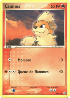 Caninos (EX Rouge Feu & Vert Feuille 64)