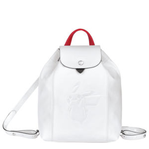 Longchamp Sac à dos blanc avant.png
