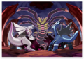 Dialga, Palkia et Giratina de Pokémon Diamant, Perle et Platine