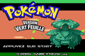L’écran titre de Pokémon Vert Feuille