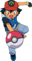 Sacha, dans sa tenue de Hoenn