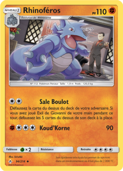 Rhinoféros (Soleil et Lune Alliance Infaillible 94)