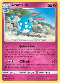 Azumarill (Soleil et Lune Tonnerre Perdu 136)