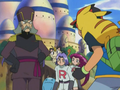 Miaouss (Team Rocket) et Qulbutoké (de Jessie)