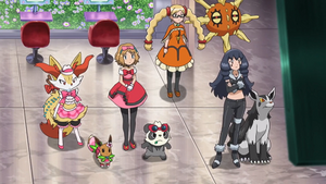 XY101 - Solaroc de Lily et Grahyèna d'une Artiste Pokémon.png