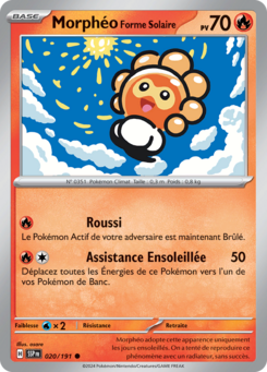 Morphéo Forme Solaire (Écarlate et Violet Étincelles Déferlantes 020)