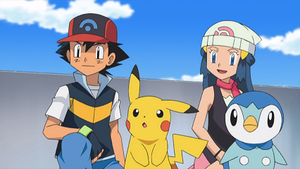 DP190 - Pikachu de Sacha et Tiplouf d'Aurore.png