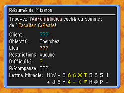 Avis de mission.