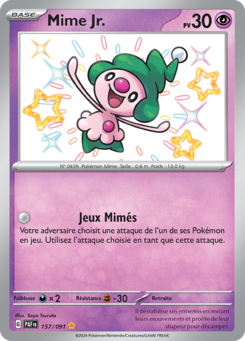 Mime Jr. (Écarlate et Violet Destinées de Paldea 157)