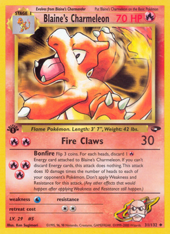 Blaine's Charmeleon (Gym Challenge 31)