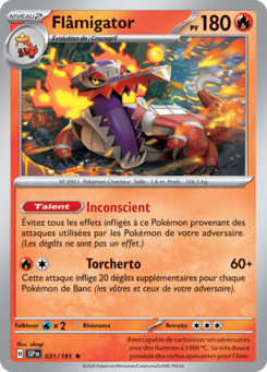 Flâmigator (Écarlate et Violet Étincelles Déferlantes 031)