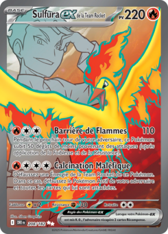 Sulfura-ex de la Team Rocket (Écarlate et Violet Rivalités Destinées 208)