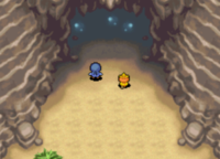 L'entrée de la Caverne Cristal