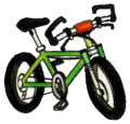 Artwork de la Bicyclette. (Pokémon Rouge et Vert).