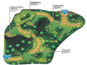 Plan de la Route 4 dans Pokémon Soleil et Lune.