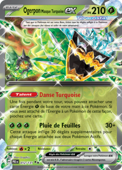 Ogerpon Masque Turquoise-ex (Écarlate et Violet Évolutions Prismatiques 012)