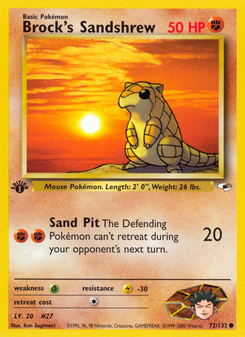 Brock's Sandshrew (Gym Heroes 72)