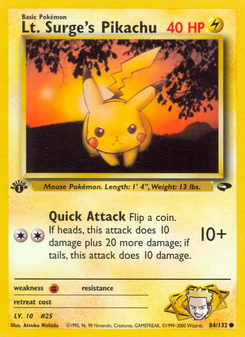 Lt. Surge's Pikachu (Gym Challenge 84)