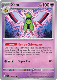Xatu (Écarlate et Violet Destinées de Paldea 026)