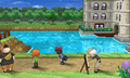 Kalem sur le point d'aller affronter Tierno et Trovato dans Pokémon X et Y.