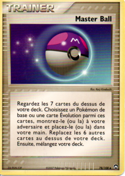 Master Ball (EX Gardiens du Pouvoir 78)
