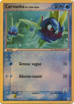 Carvanha de Team Aqua (EX Team Magma VS Team Aqua 48)