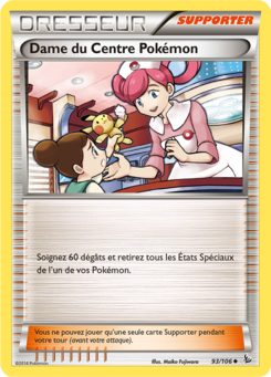 Dame du Centre Pokémon (XY Étincelles 93)