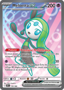 Meloetta-ex (Écarlate et Violet Foudre Noire 159)