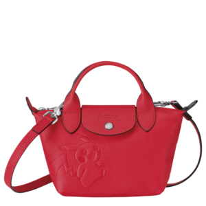 Longchamp Petit sac à main rouge avant.png