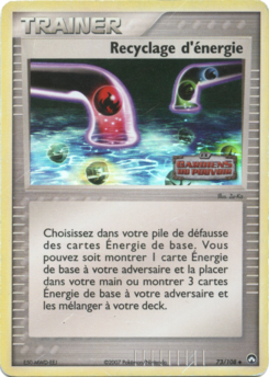 Recyclage d'énergie (EX Gardiens du Pouvoir 73)