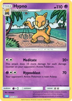 Hypno (Pokémon Trading Card Game Classic Blastoise & Suicune ex Deck 012)