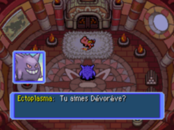 Ectoplasma attaque le joueur dans son sommeil.