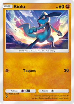 Riolu (Choc Spatio-Temporel 091)