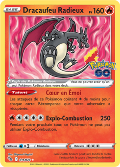 Dracaufeu Radieux (Pokémon GO 011)