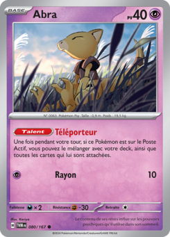 Abra (Écarlate et Violet Mascarade Crépusculaire 080)