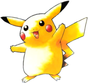 Jaquette japonaise de Pokémon Jaune.