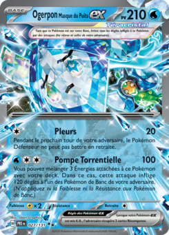 Ogerpon Masque du Puits-ex (Écarlate et Violet Évolutions Prismatiques 027)