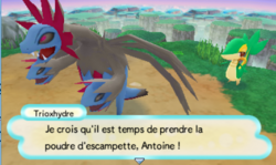Trioxhydre à la rescousse du joueur propose de prendre la fuite.