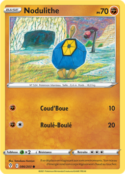 Nodulithe (Épée et Bouclier Évolution Céleste 086)