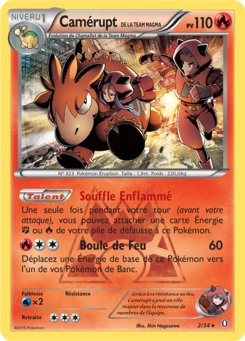 Camérupt de la Team Magma (Double Danger 2)