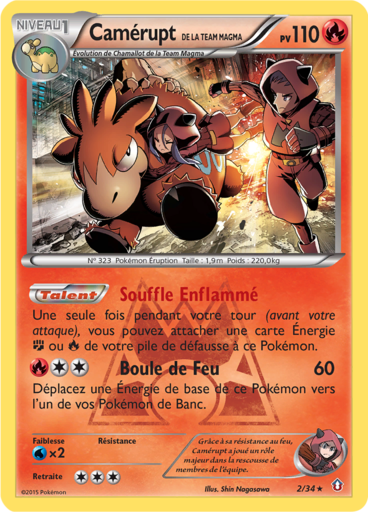 Camérupt de la Team Magma (Double Danger 2)