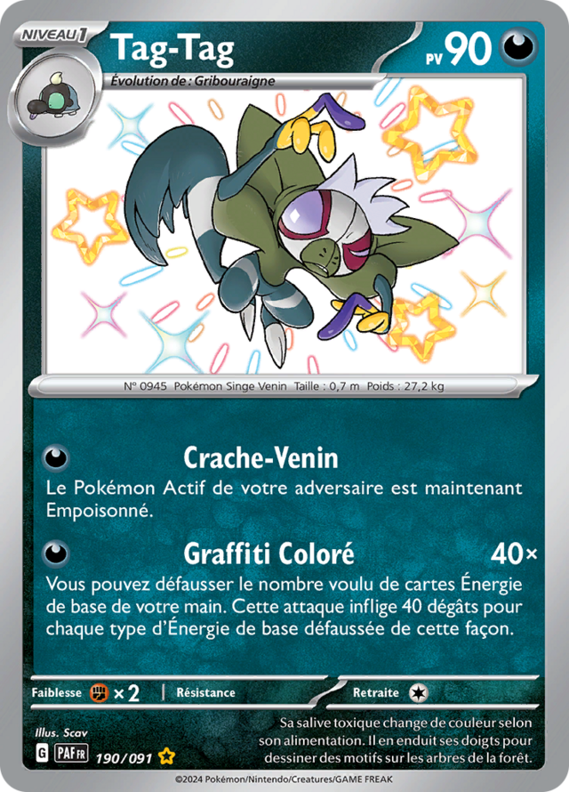 TagTag (Écarlate et Violet Destinées de Paldea 190) — Poképédia